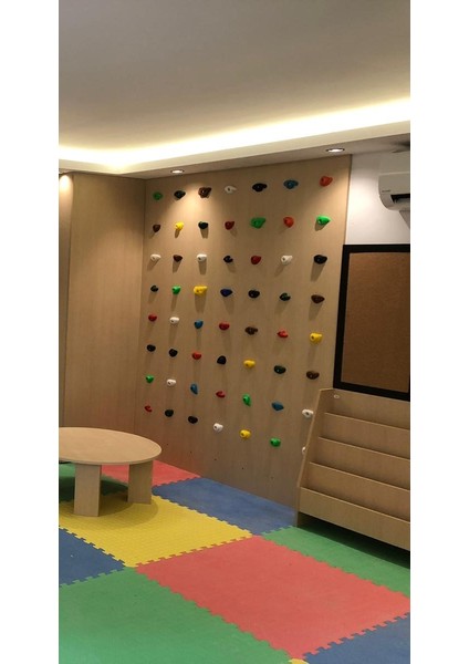 Tırmanma Duvarı Tutamacı - 12 Adet Renkli Tutamaç