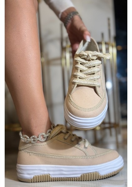 Nubale Keten Spor Ayakkabı Bej fiyatları