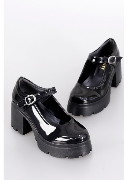 Msn 903 Yüksek Topuklu Toka Detaylı Loafer modelleri