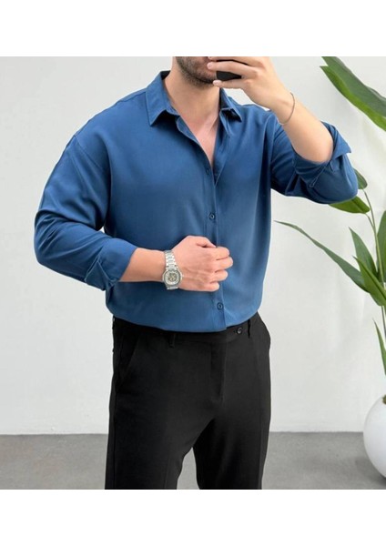 Erkek Lyocell Vücut Isısını Ayarlayabilen Terlemeyi Azaltan Antibakteriyel Yeni Sezon Gömlek modelleri