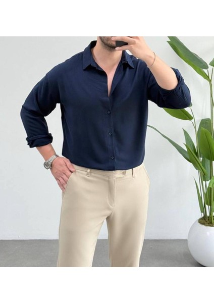 Erkek Lyocell Vücut Isısını Ayarlayabilen Terlemeyi Azaltan Antibakteriyel Yeni Sezon Gömlek modelleri