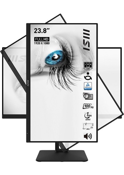 Yenilenmiş Msı 23.8" Pro MP242AP 1920X1080 (Fhd) 16:9 Flat IPS 100HZ 1ms Adaptıve-Sync Pıvot Monıtor