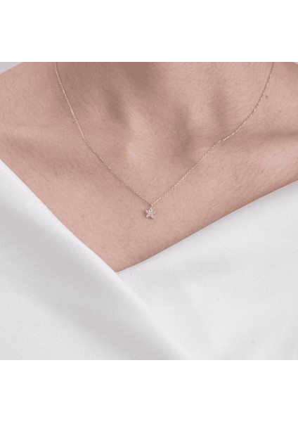 Altın Kolye - Taşlı Mini Yıldız 14 Ayar Altın Kolye fiyatları