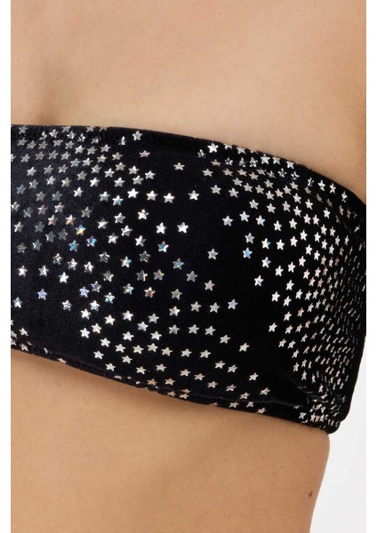 5623 Siyah Kadife Straplez Bikini Takımı fiyatları