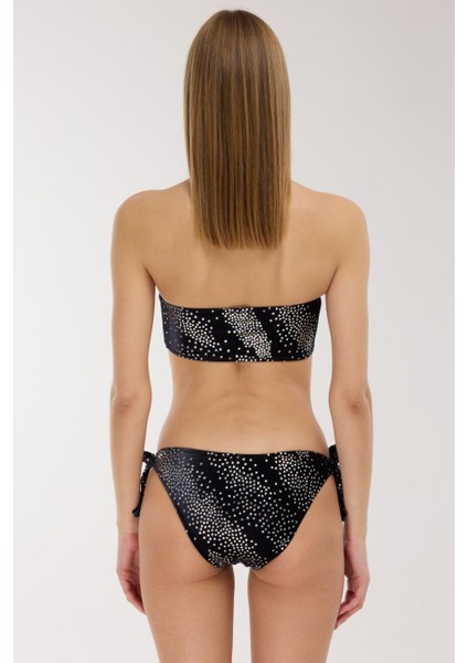 5623 Siyah Kadife Straplez Bikini Takımı fırsatları