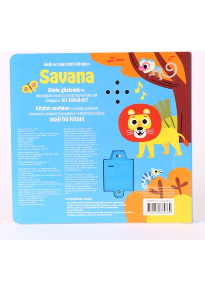 Sesli ve Hareketli Kitabım - Savana (Sesli Kitap) - Chantal Janisson