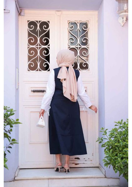 Lacivert Tesettür Etekli Ikili Takım 75471L fiyatları