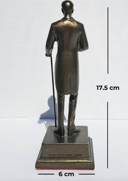 Şapkalı Atatürk Heykeli Biblo - Küçük Boy (17 cm)