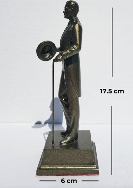 Şapkalı Atatürk Heykeli Biblo - Küçük Boy (17 cm)