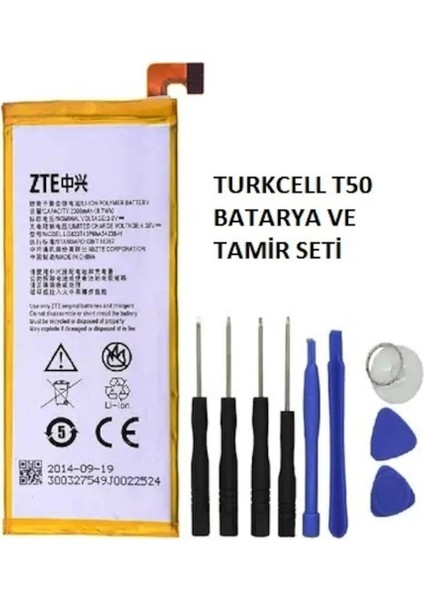 Turkcell T50 Pil Batarya ve Tamir Seti