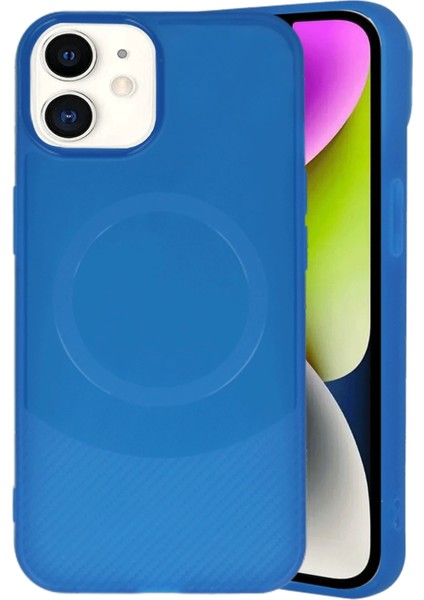 Iphone 11 Kılıf Maya Karbon Kapak - Lacivert Nrmsa