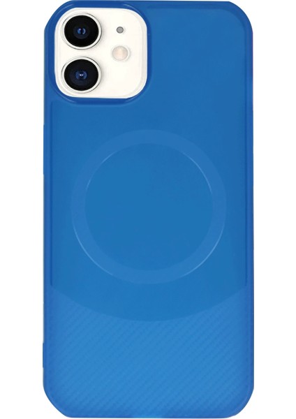 Iphone 11 Kılıf Maya Karbon Kapak - Lacivert Nrmsa