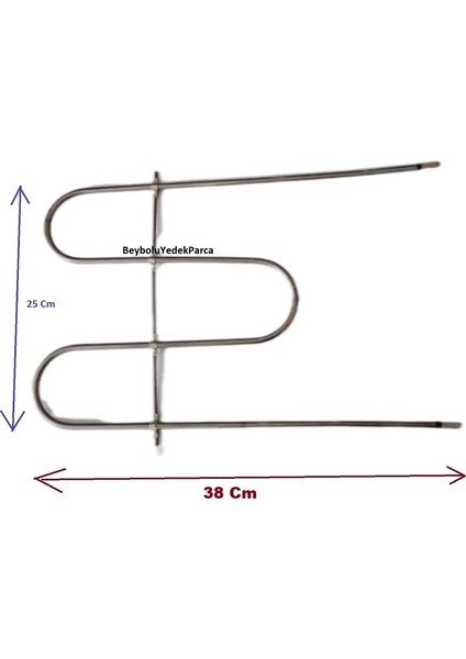 Mini Fırın Rezistansı 700 Watt , Midi Fırın Rezistans 38 cm x 25
