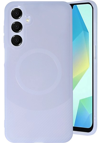 Samsung A56 Kılıf Maya Karbon Kapak - Lila Nrmsa