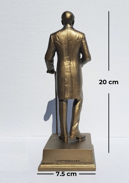 Şapkalı Atatürk Heykeli Biblo - Küçük Boy (20 cm)