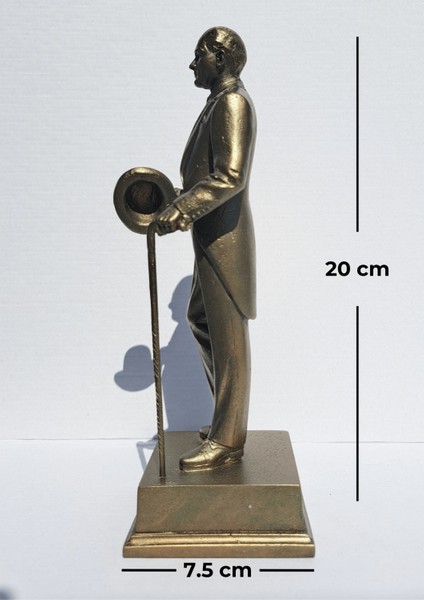 Şapkalı Atatürk Heykeli Biblo - Küçük Boy (20 cm)