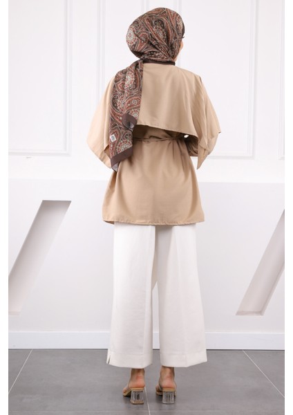 Vizon Pelerin Detaylı Hakim Yaka Gömlek fırsatları