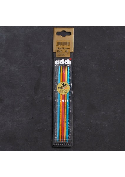 Addi Colibri 4,5 mm 15cm Renkli Çorap Şişi - 204-7