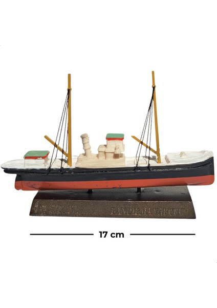 Bandırma Vapuru Maketi - Küçük Boy (17 cm)