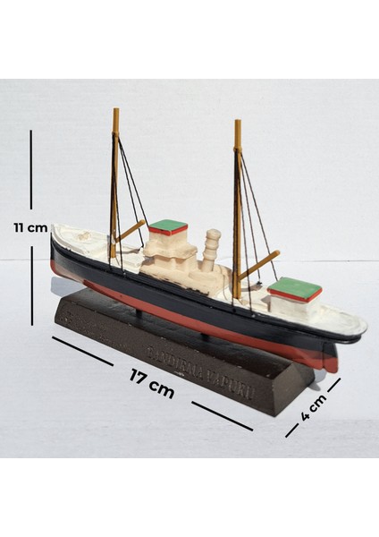 Bandırma Vapuru Maketi - Küçük Boy (17 cm)