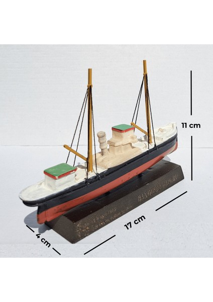Bandırma Vapuru Maketi - Küçük Boy (17 cm)