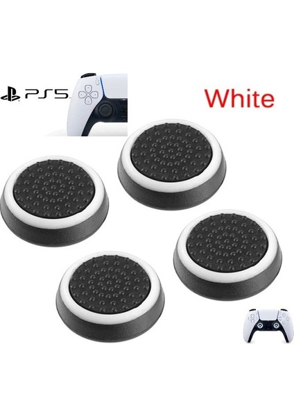 Ps5 Dualsense 2 Çift Tırtıklı Analog Başlığı Beyaz