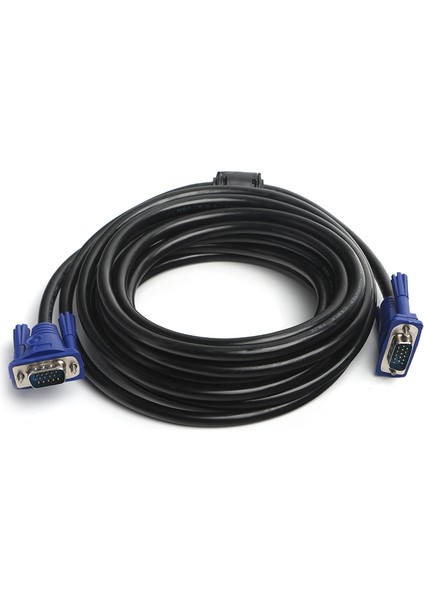 3m, Ferrit Core EMI/RFI Filtreli, 8mm Çaplı, VGA Monitör Kablosu (Asılabilir) (DK-CB-VGAL300)