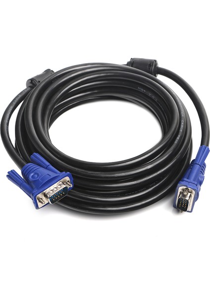 3m, Ferrit Core EMI/RFI Filtreli, 8mm Çaplı, VGA Monitör Kablosu (Asılabilir) (DK-CB-VGAL300)