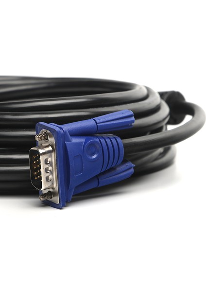 3m, Ferrit Core EMI/RFI Filtreli, 8mm Çaplı, VGA Monitör Kablosu (Asılabilir) (DK-CB-VGAL300)