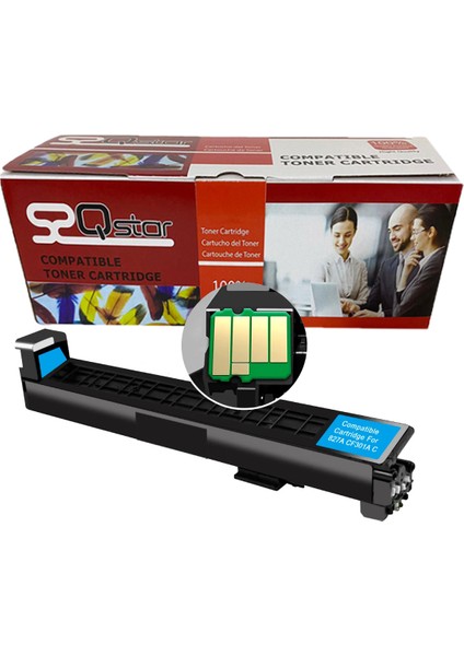 Hp 827A CF301A Mavi Muadil Toner M880Z A2W75A A2W76A