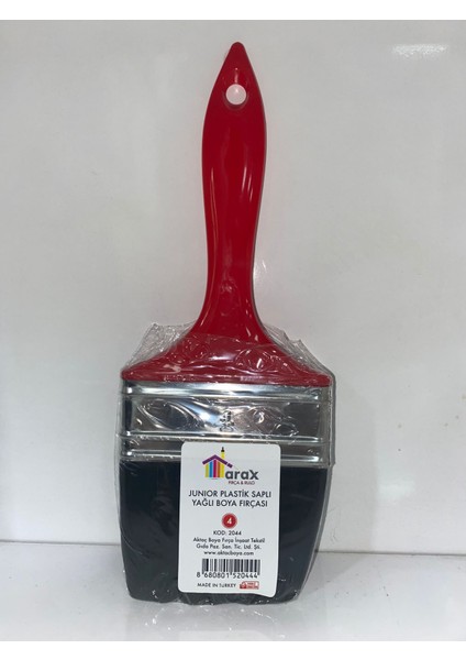 Junior Plastik Saplı Yağlı Boya Fırçası No:4