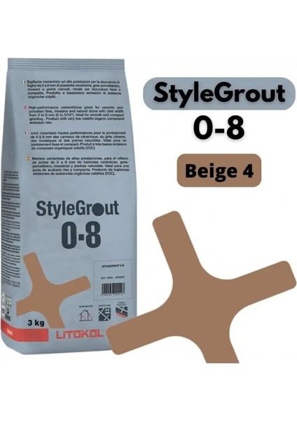 Stylegrout 0-8 Beıge 4 Derz Dolgu 3 kg