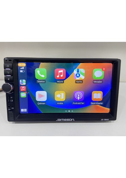 Jamson JS-1984A Üniversal Tek Din USB Aux Sd Bleutooth Oto Teyp Android