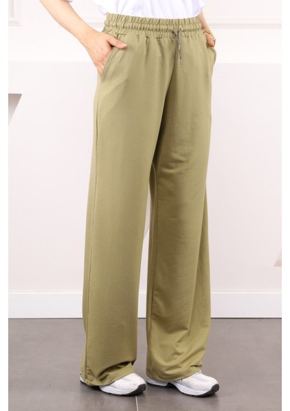 Haki Bel Lastikli Modal Eşofman Altı modelleri