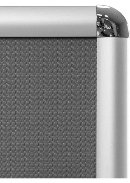 25mm. Alüminyum Afiş Çerçevesi Rondo Köşe - B2 (500x700 mm.)