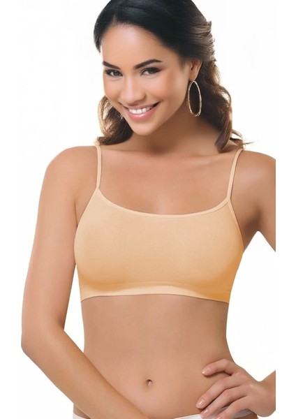 Bambu Ip Askılı Pedli Spor Ten Büstiyer 708