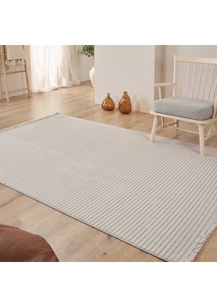 İskandinav Nora Gray 120x180 Cm Salon Mutfak Halısı Yolluk Kilim