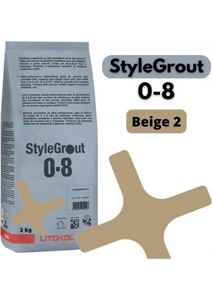 Stylegrout 0-8 Beıge 2 Derz Dolgu 3 kg