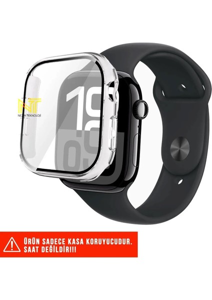 Apple Watch Seri 10 42MM / Seri 11 42MM Uyumlu Sert Pc Kasa ve Ekran Koruyucu