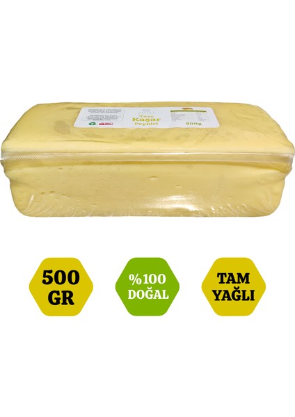 Tam Yağlı Taze Kaşar Peyniri 500 Gr
