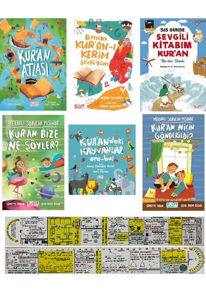 Kuran Atlası+Kuranı Kerim SÖZLÜĞÜM+365 Günde+Kuran Bize Ne Söyler+Kurandaki Hayvanlar 6 Kitap Set