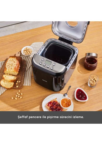 Bake Compact 19 In 1 Çok Fonksiyonlu Reçel, Yoğurt, Hamur Yoğurma ve Ekmek Yapma Makinesi Inox
