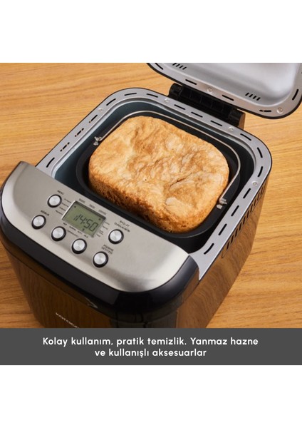 Bake Compact 19 In 1 Çok Fonksiyonlu Reçel, Yoğurt, Hamur Yoğurma ve Ekmek Yapma Makinesi Inox
