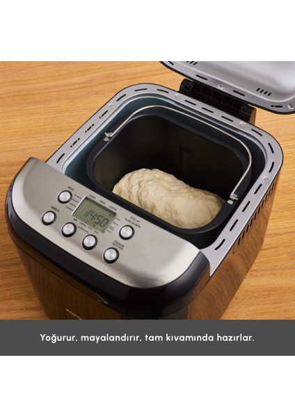 Bake Compact 19 In 1 Çok Fonksiyonlu Reçel, Yoğurt, Hamur Yoğurma ve Ekmek Yapma Makinesi Inox