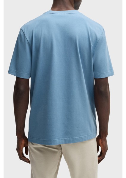 Streç Pamuklu Relaxed Fit Bisiklet Yaka T Shirt Erkek T Shirt 50473278 462