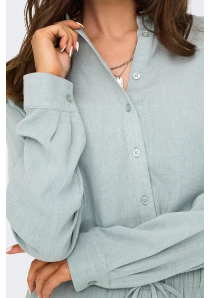 15347208 Onlsıesta Ls Lınen Bl Shırt Pnt Kadın Gömlek indirimleri