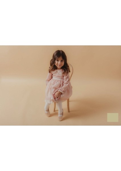 W1041 Kız Bebek Papatya Baskılı Elbise modelleri