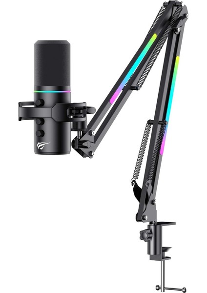 Gamenote GK60 Pro Rgb Profesyonel Oyuncu ve Yayıncı Mikrofonu - Rgb Standlı USB Mikrofon