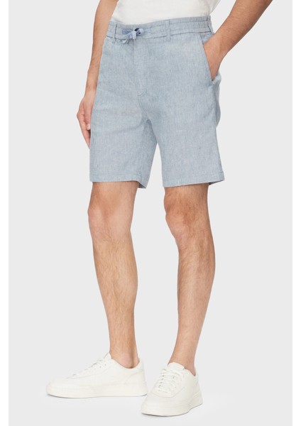 Keten Karışımlı Slim Fit Normal Bel Short Erkek Short 50536863 462
