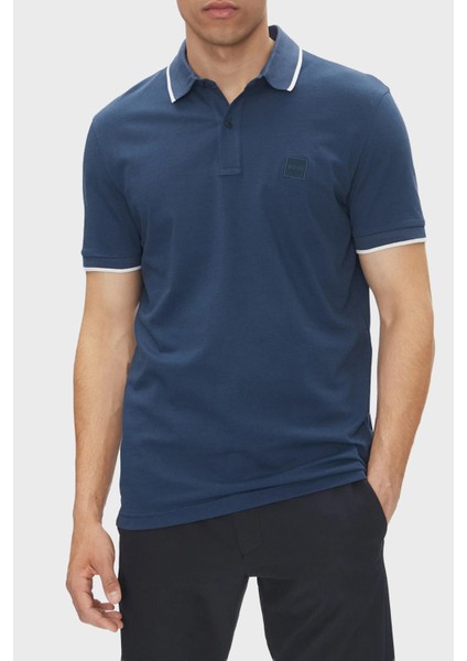 Streç Pamuklu Slim Fit Düğmeli Polo Yaka T Shirt Erkek Polo Yaka T Shirt 50507699 466